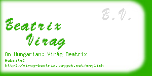 beatrix virag business card